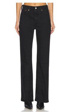 Levi's Wedgie Bootcut Women's Jeans Black Button Fly High Waist Size 30